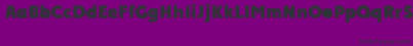 APlakatcmplbtdExtrabold Font – Black Fonts on Purple Background