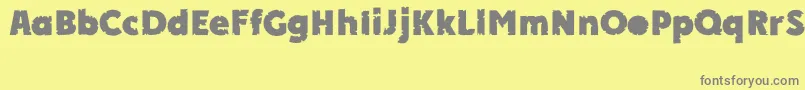 APlakatcmplbtdExtrabold Font – Gray Fonts on Yellow Background