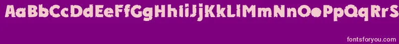 APlakatcmplbtdExtrabold Font – Pink Fonts on Purple Background