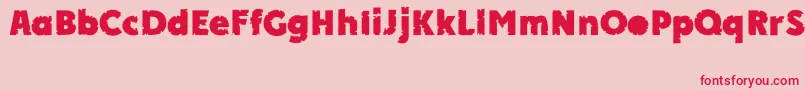 APlakatcmplbtdExtrabold Font – Red Fonts on Pink Background