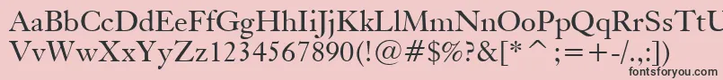 KisBt Font – Black Fonts on Pink Background