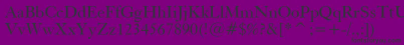 KisBt Font – Black Fonts on Purple Background