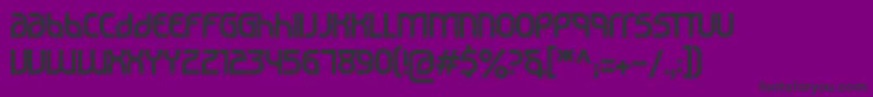 Noviembre29-Schriftart – Schwarze Schriften auf violettem Hintergrund