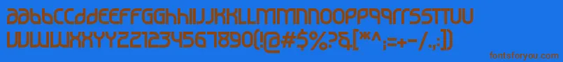 Noviembre29 Font – Brown Fonts on Blue Background