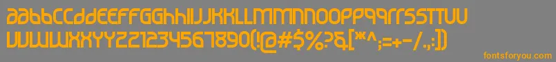 Noviembre29-Schriftart – Orangefarbene Schriften auf grauem Hintergrund