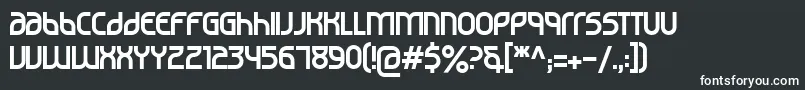 Шрифт Noviembre29 – белые шрифты на чёрном фоне