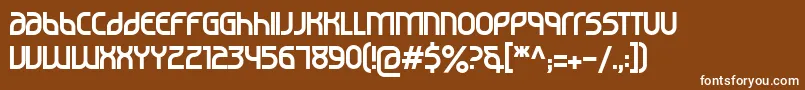 フォントNoviembre29 – 茶色の背景に白い文字