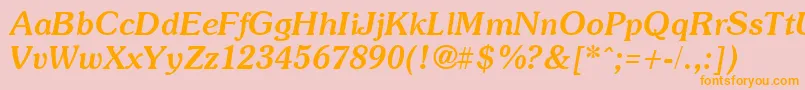 More about SoutaneBoldItalic Font SoutaneBoldItalic Font – Orange Fonts on Pink Background