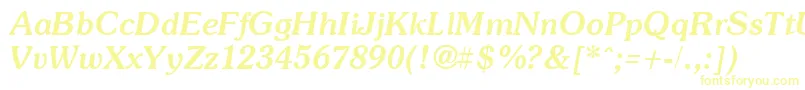 SoutaneBoldItalic Font – Yellow Fonts