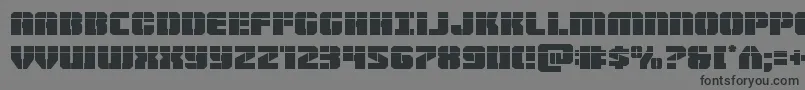 Warpthrusterlaser Font – Black Fonts on Gray Background