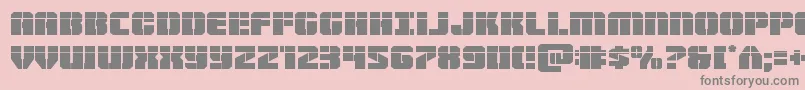 Warpthrusterlaser Font – Gray Fonts on Pink Background