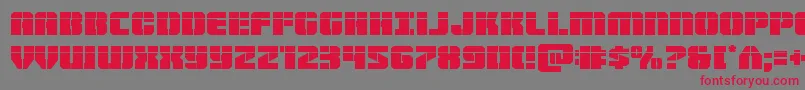 Шрифт Warpthrusterlaser – красные шрифты на сером фоне