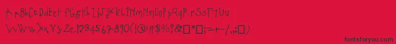 Coulant Font – Black Fonts on Red Background