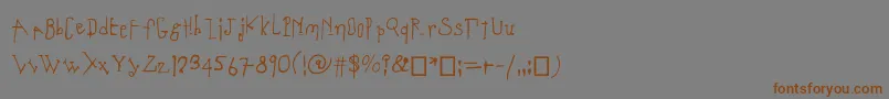 Coulant Font – Brown Fonts on Gray Background
