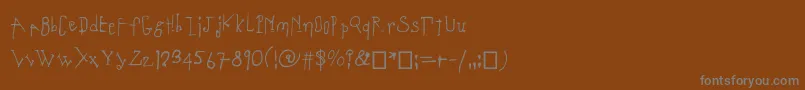 Шрифт Coulant – серые шрифты на коричневом фоне