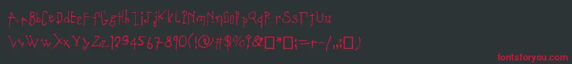 Coulant Font – Red Fonts on Black Background