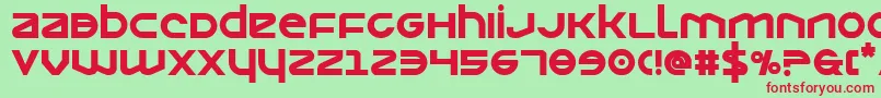 Шрифт Opiliobold – красные шрифты на зелёном фоне