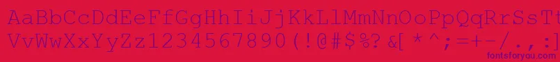 Шрифт WebHebrewMonospace – фиолетовые шрифты на красном фоне