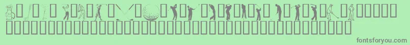 Holeo Font – Gray Fonts on Green Background
