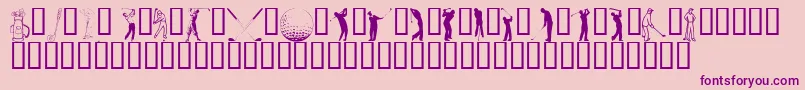 Holeo Font – Purple Fonts on Pink Background
