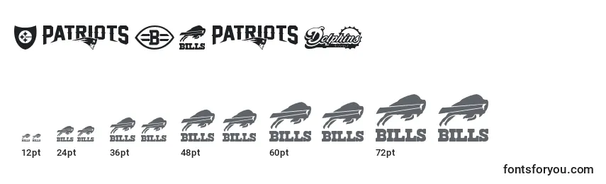 NflAfc Font Sizes