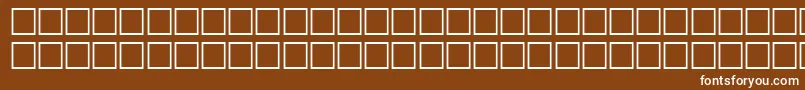 FretsaRegular Font – White Fonts on Brown Background