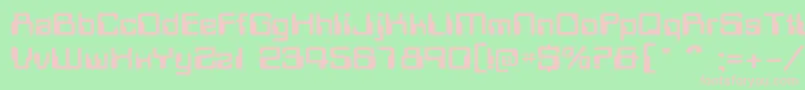 MagcardextendedsskRegular Font – Pink Fonts on Green Background