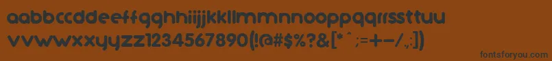 TutanoCcV2 Font – Black Fonts on Brown Background