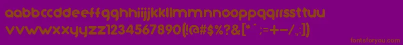 TutanoCcV2 Font – Brown Fonts on Purple Background