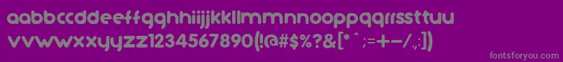 Шрифт TutanoCcV2 – серые шрифты на фиолетовом фоне