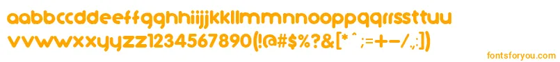 TutanoCcV2 Font – Orange Fonts on White Background