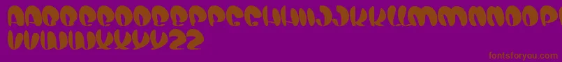 AirShow Font – Brown Fonts on Purple Background