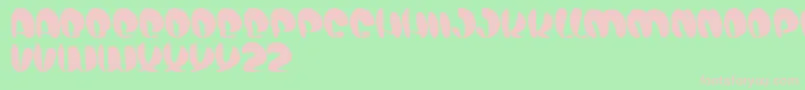 AirShow Font – Pink Fonts on Green Background