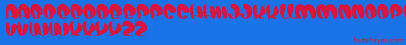 More about AirShow Font AirShow Font – Red Fonts on Blue Background
