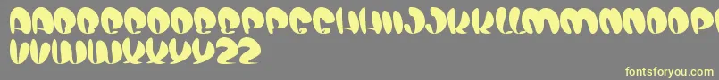 AirShow-Schriftart – Gelbe Schriften auf grauem Hintergrund
