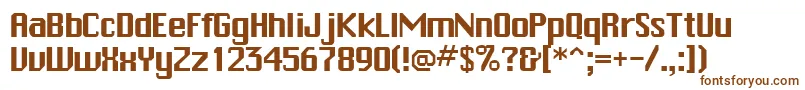 TrakksskRegular Font – Brown Fonts on White Background