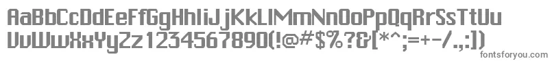 TrakksskRegular Font – Gray Fonts on White Background