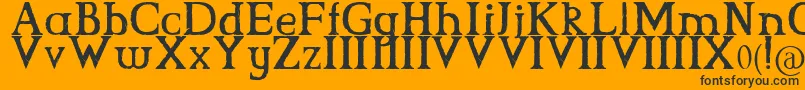 CsGrimrock Font – Black Fonts on Orange Background