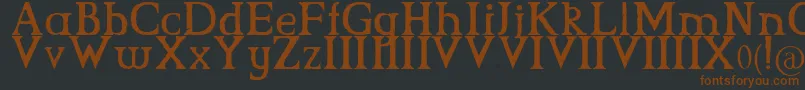 CsGrimrock Font – Brown Fonts on Black Background