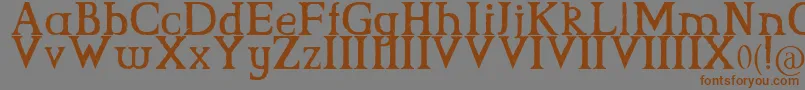CsGrimrock Font – Brown Fonts on Gray Background