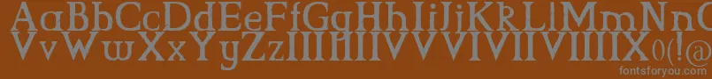 CsGrimrock Font – Gray Fonts on Brown Background