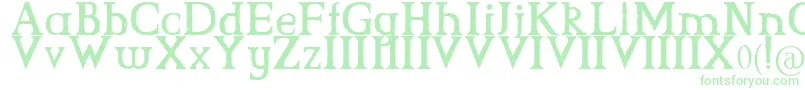 CsGrimrock Font – Green Fonts on White Background