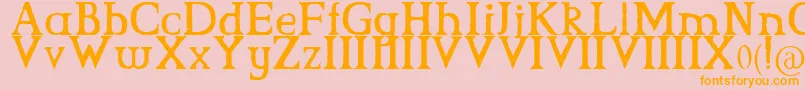 CsGrimrock Font – Orange Fonts on Pink Background