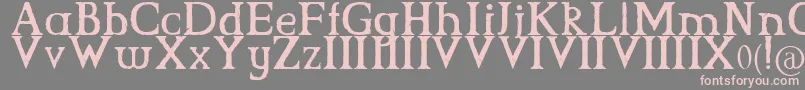 CsGrimrock Font – Pink Fonts on Gray Background