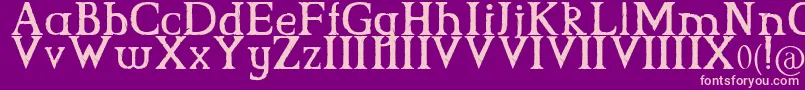CsGrimrock Font – Pink Fonts on Purple Background