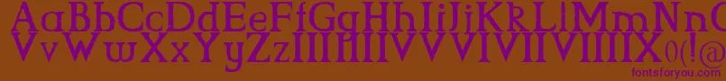 CsGrimrock Font – Purple Fonts on Brown Background