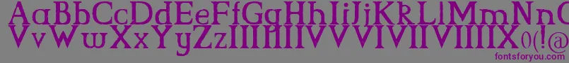 CsGrimrock Font – Purple Fonts on Gray Background