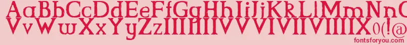 CsGrimrock Font – Red Fonts on Pink Background