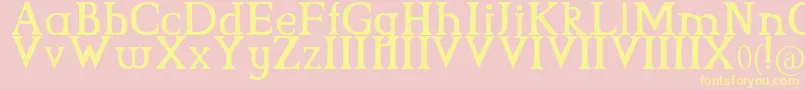 CsGrimrock Font – Yellow Fonts on Pink Background