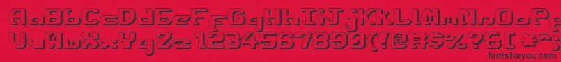 Ensignfs Font – Black Fonts on Red Background
